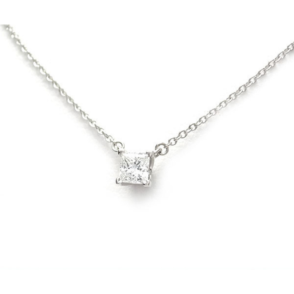 Tiffany Princess Cut Diamond Necklace